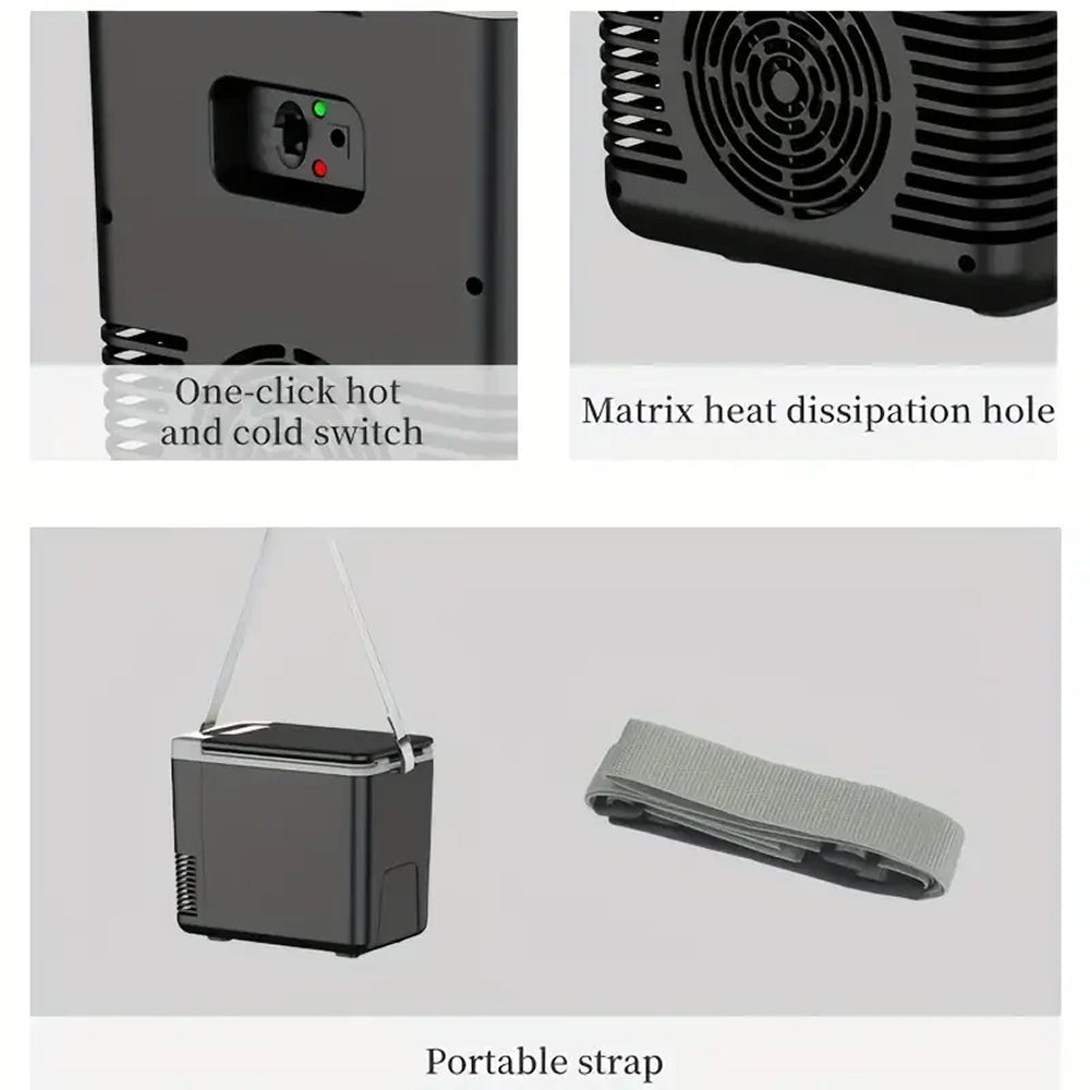 Friggolix 10L Dual-Mode Portable Refrigerator for Car & Home