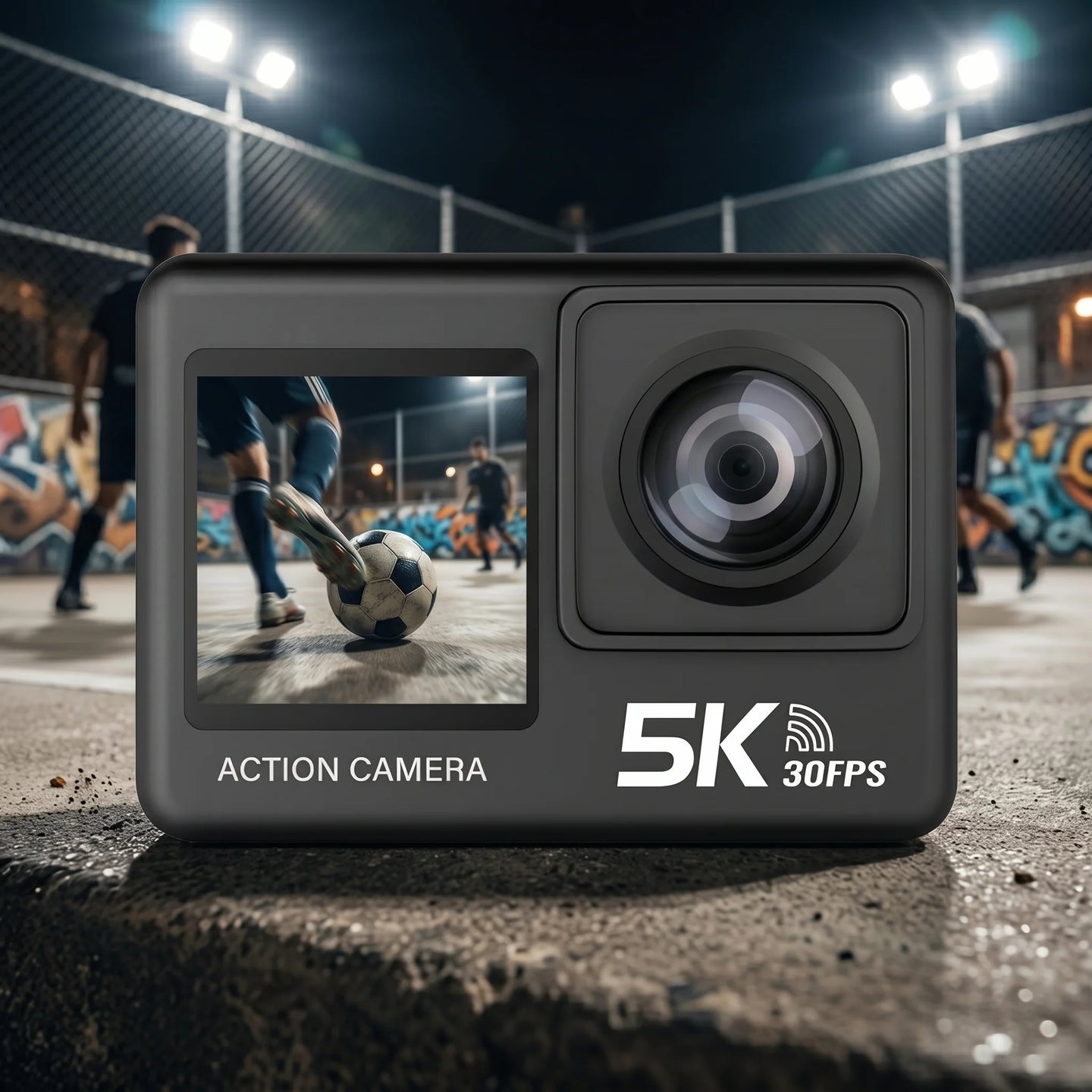 ZinoxCam 5K Action Camera with SONY Sensor and Dual Display