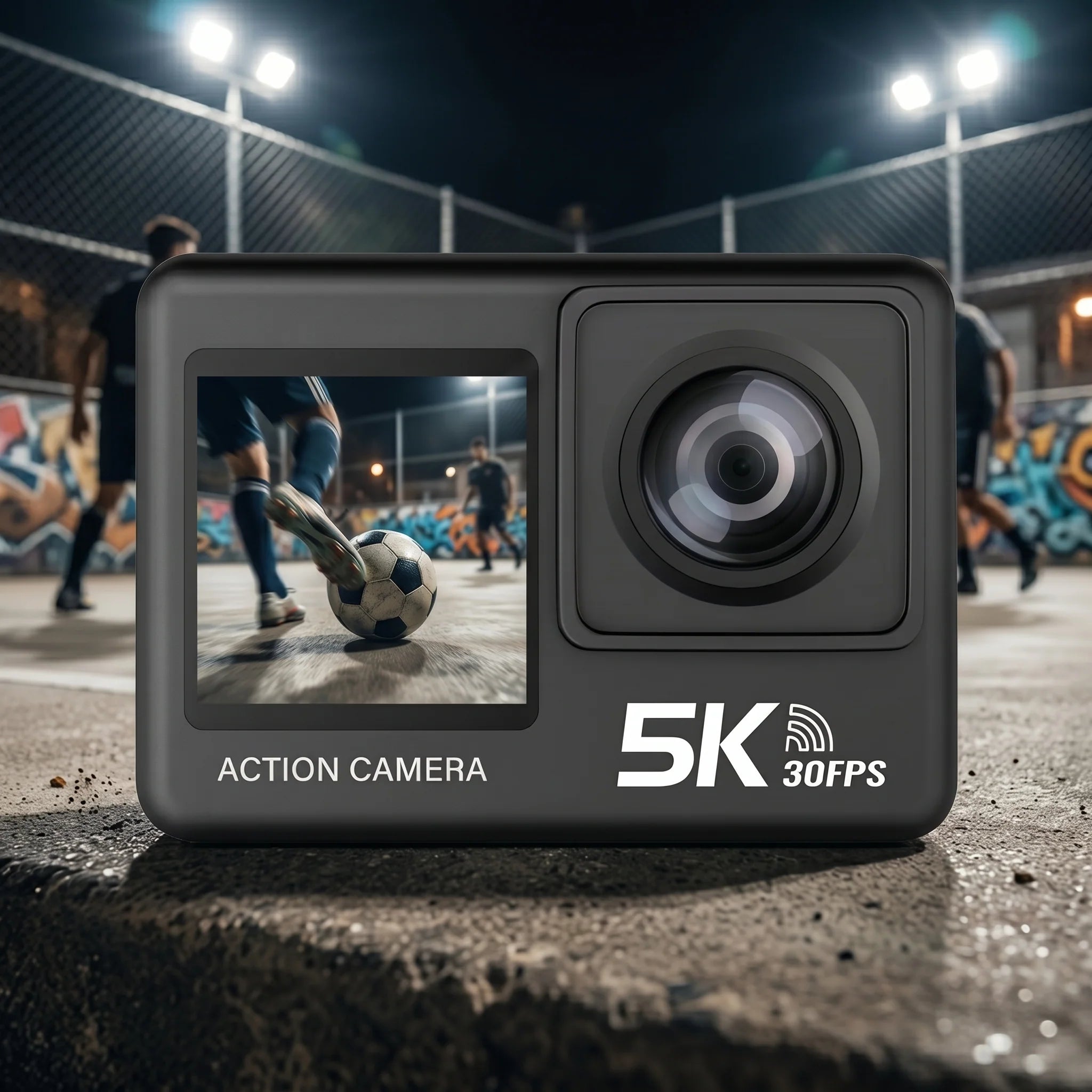 ZinoxCam 5K Action Camera with SONY Sensor and Dual Display