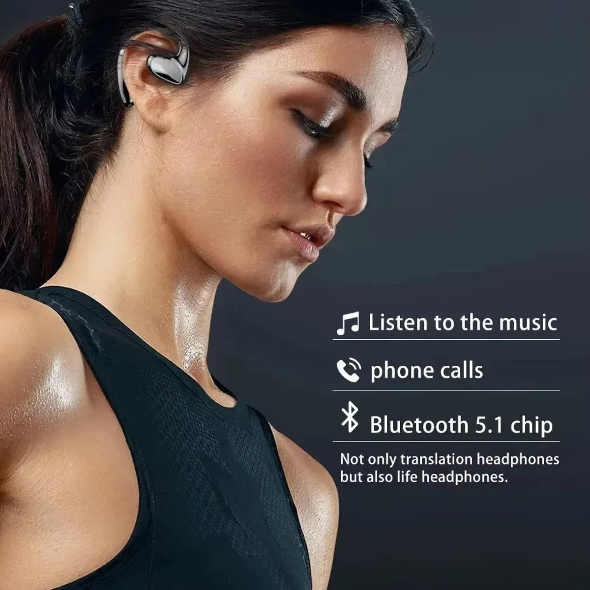 AilyMur V2 144 Language Real-Time AI Translation Earbuds