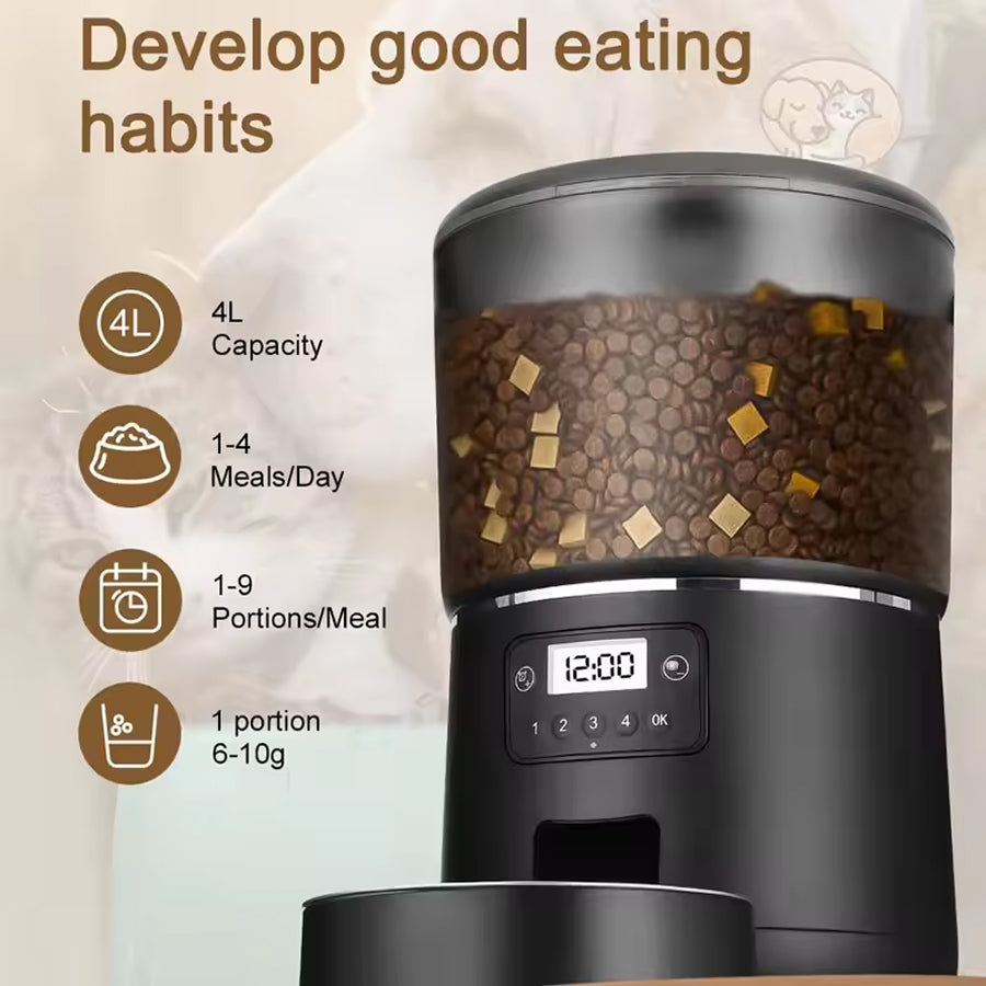 FeediFur Smart App-Controlled Automatic Pet Feeder with Portion Control