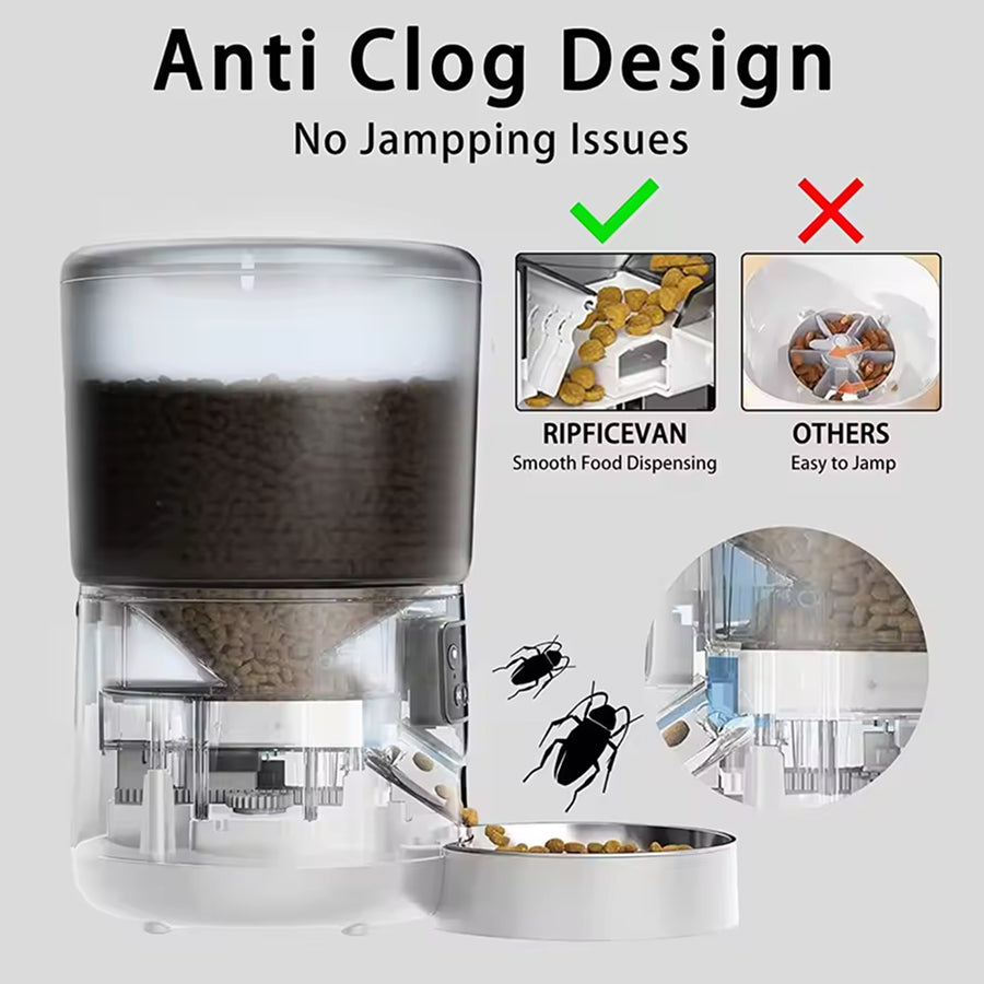 FeediFur Smart App-Controlled Automatic Pet Feeder with Portion Control