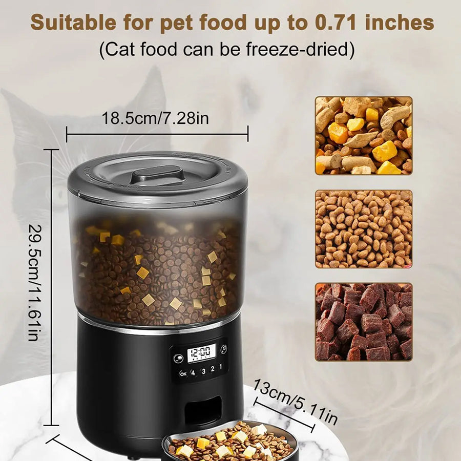 FeediFur Smart App-Controlled Automatic Pet Feeder with Portion Control