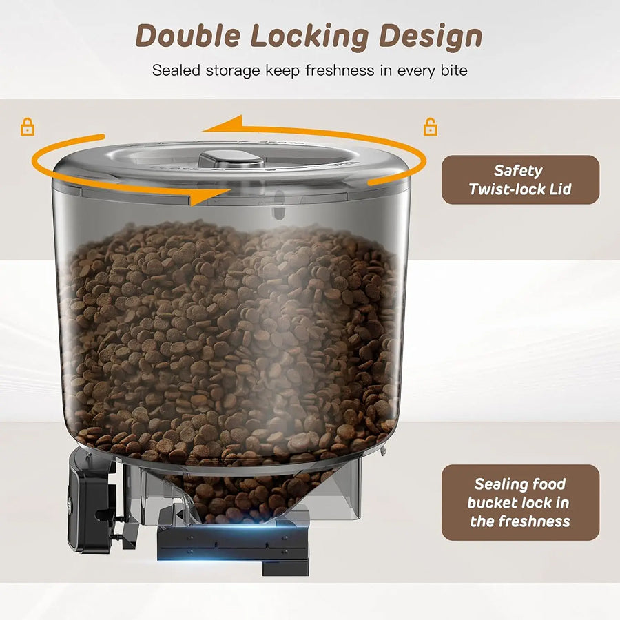 FeediFur Smart App-Controlled Automatic Pet Feeder with Portion Control