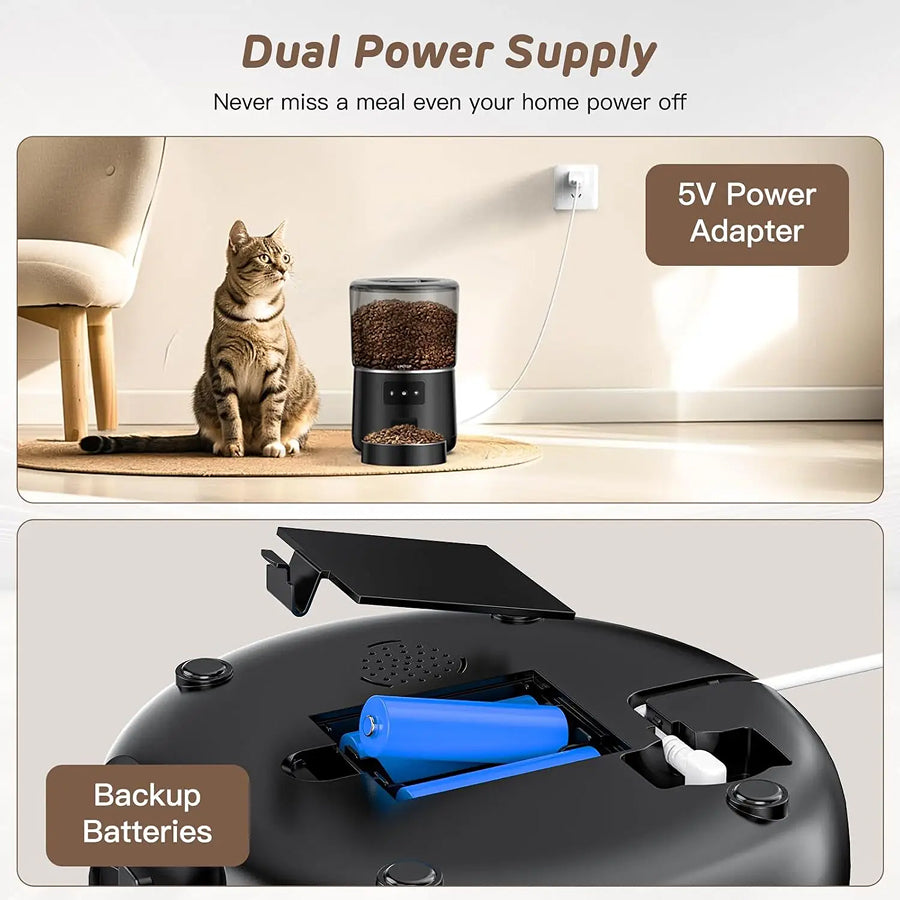 FeediFur Smart App-Controlled Automatic Pet Feeder with Portion Control