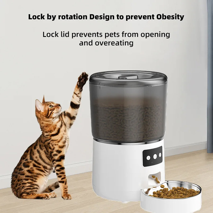 FeediFur Smart App-Controlled Automatic Pet Feeder with Portion Control