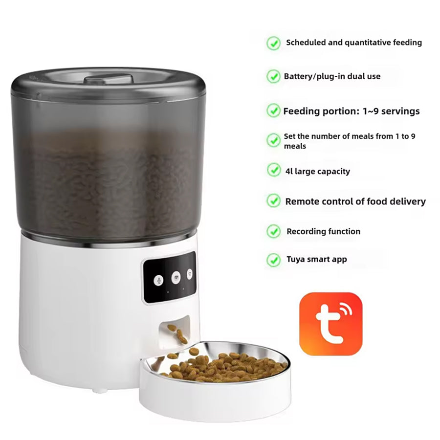 FeediFur Smart App-Controlled Automatic Pet Feeder with Portion Control