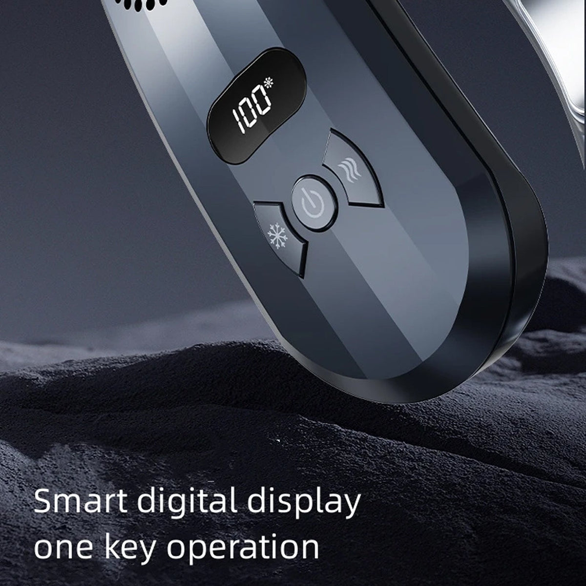 HulaZepyr Wearable Neck Fan with 6000mAh Battery and Semiconductor Cooling