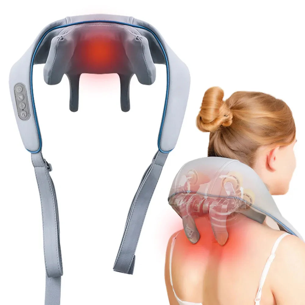NekJap Pro 3D Neck and Shoulder Massager with Heat