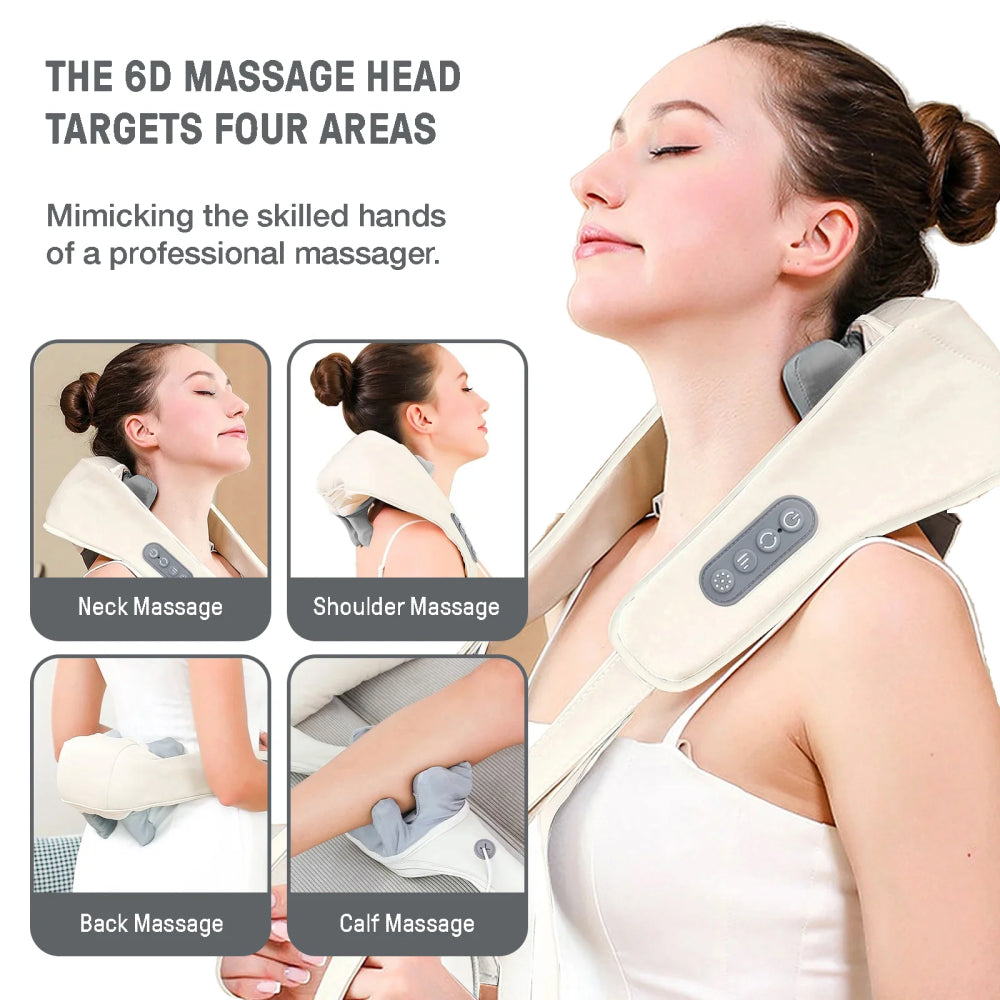 NekJap Pro 3D Neck and Shoulder Massager with Heat