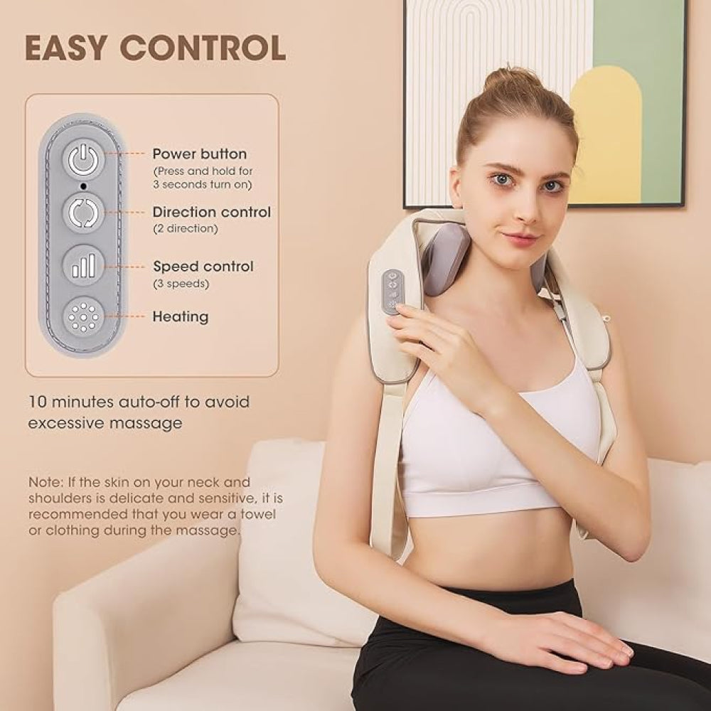 NekJap Pro 3D Neck and Shoulder Massager with Heat