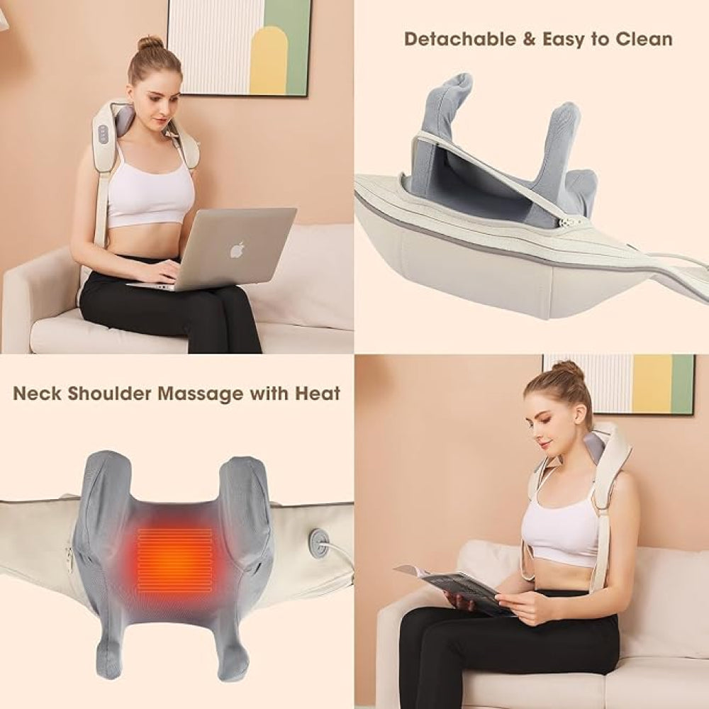 NekJap Pro 3D Neck and Shoulder Massager with Heat