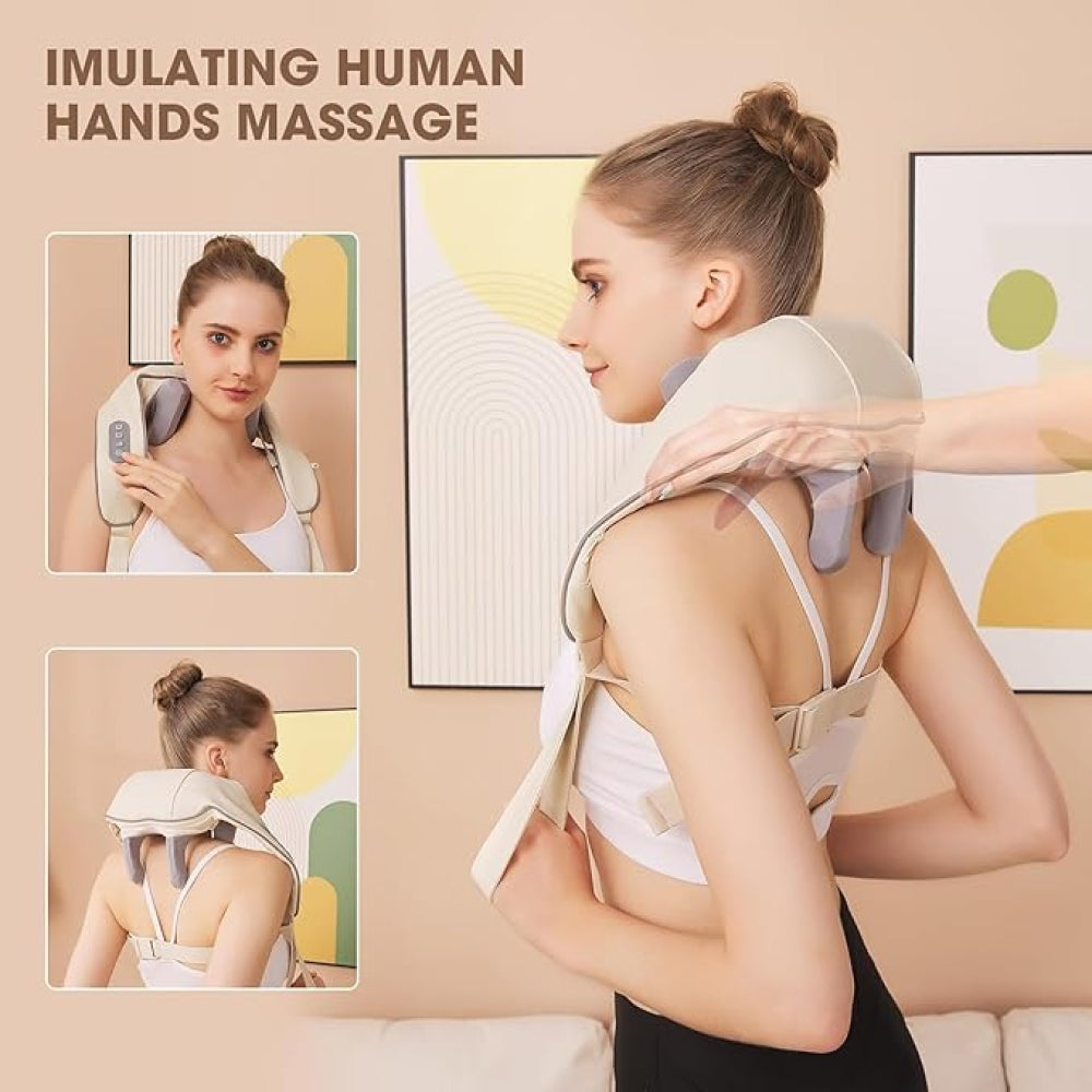 NekJap Pro 3D Neck and Shoulder Massager with Heat