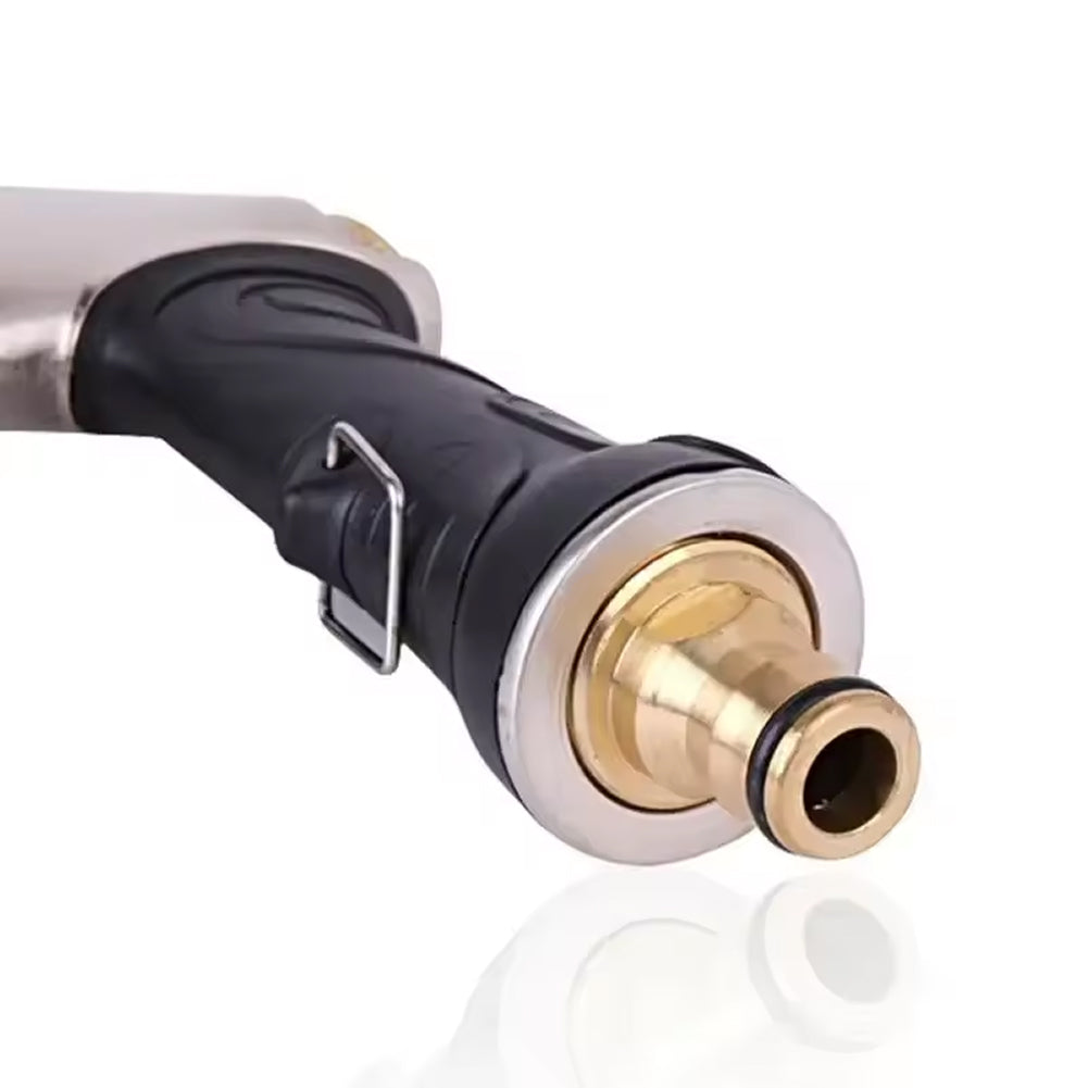 NozzleJet 9-Pattern Metal Garden Hose Nozzle with Thumb Control
