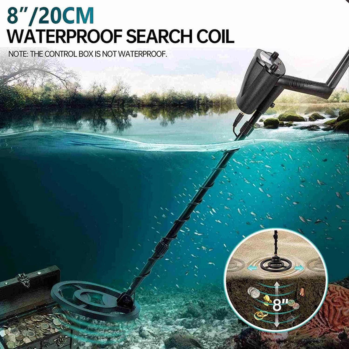 ProkiSona Waterproof Metal Detector with LCD Interface
