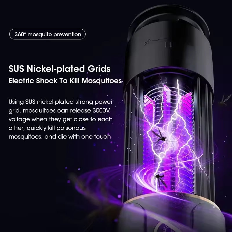 SkeeterZis 5-in-1 Portable Indoor Mosquito Trap & Insect Zapper
