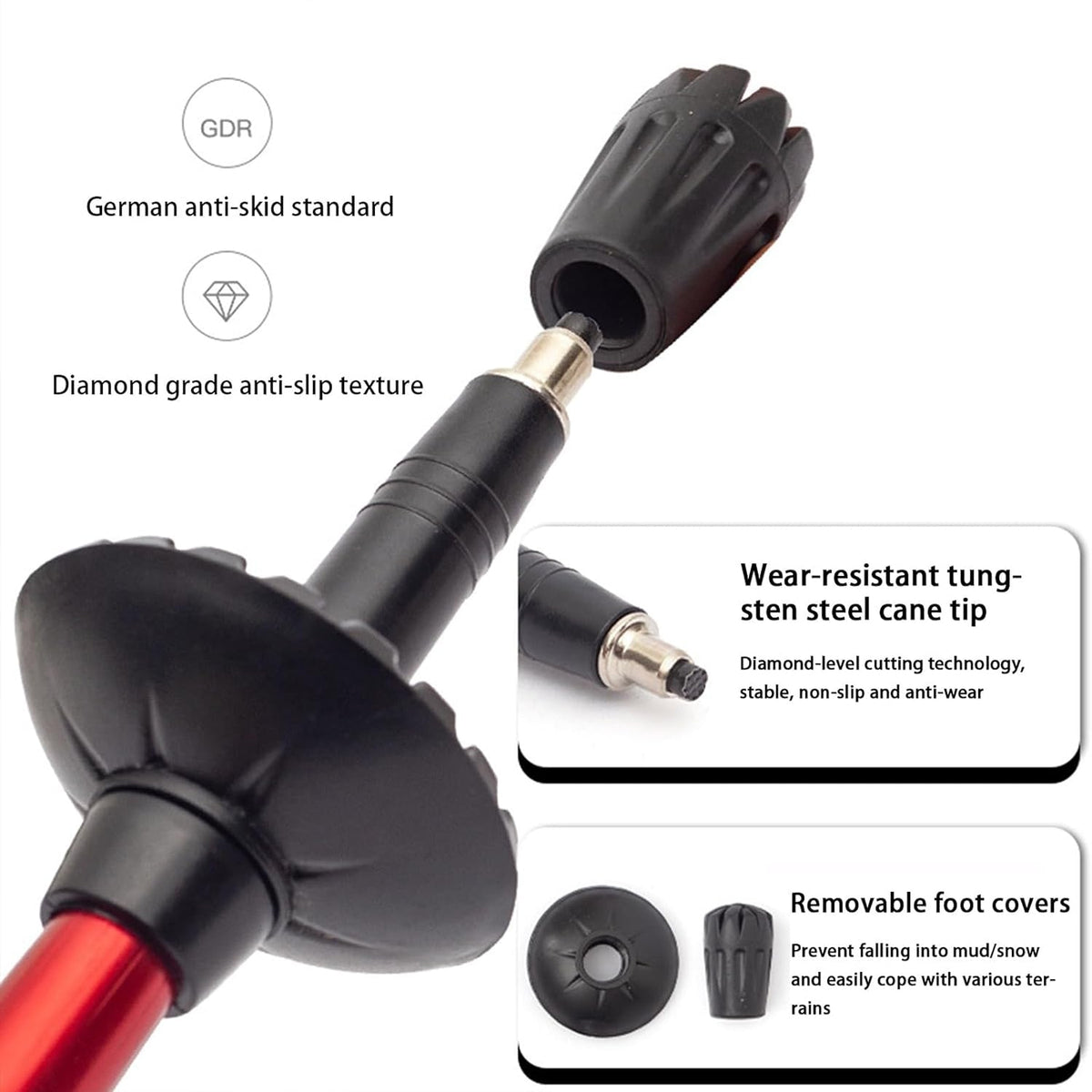 VertoTrek Ultralight Collapsible Aluminum Hiking Poles