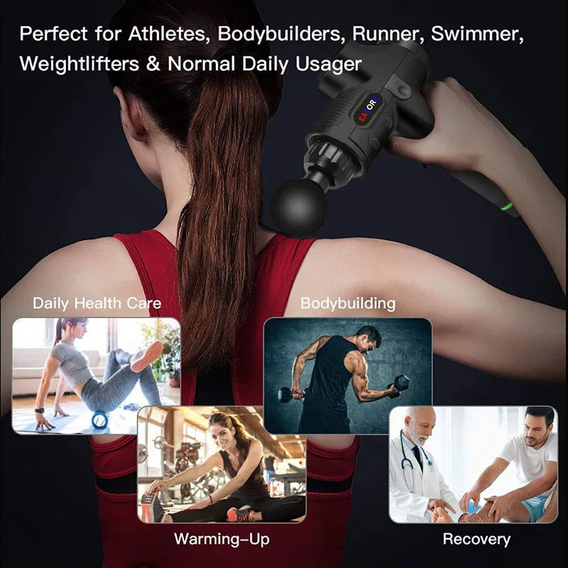 VigoKinetic Deep Tissue Massage Gun with Dual Temp Therapy