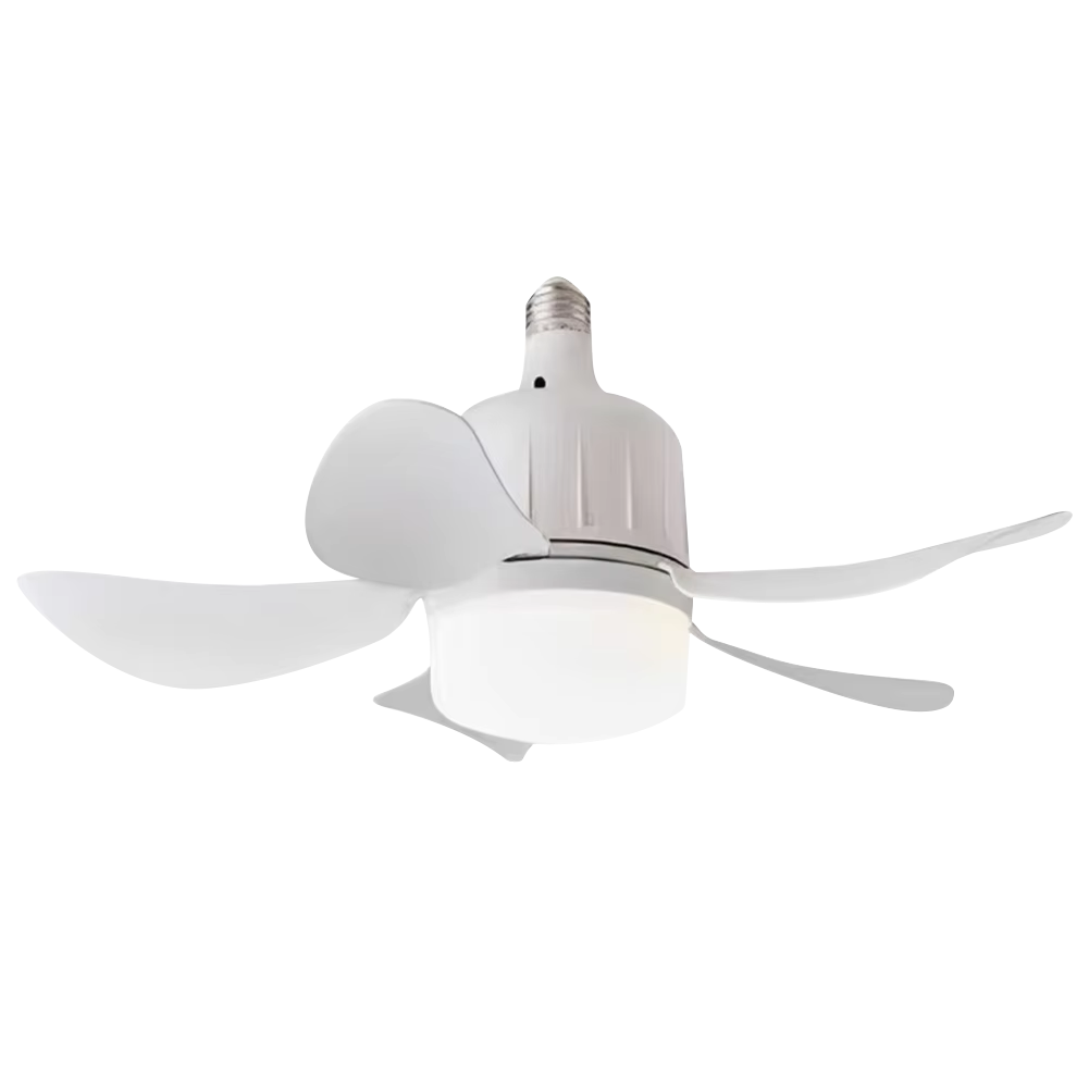WhireeLux Screw-in Socket Ceiling Fan with Remote LED Light