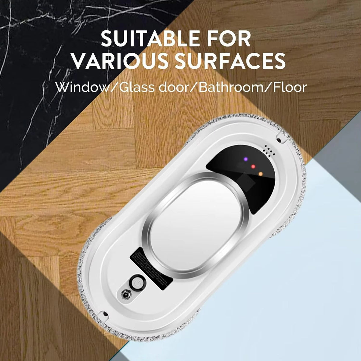 WinoBotto AI-Powered Automated Robot Window Cleaner with 5600Pa Suction