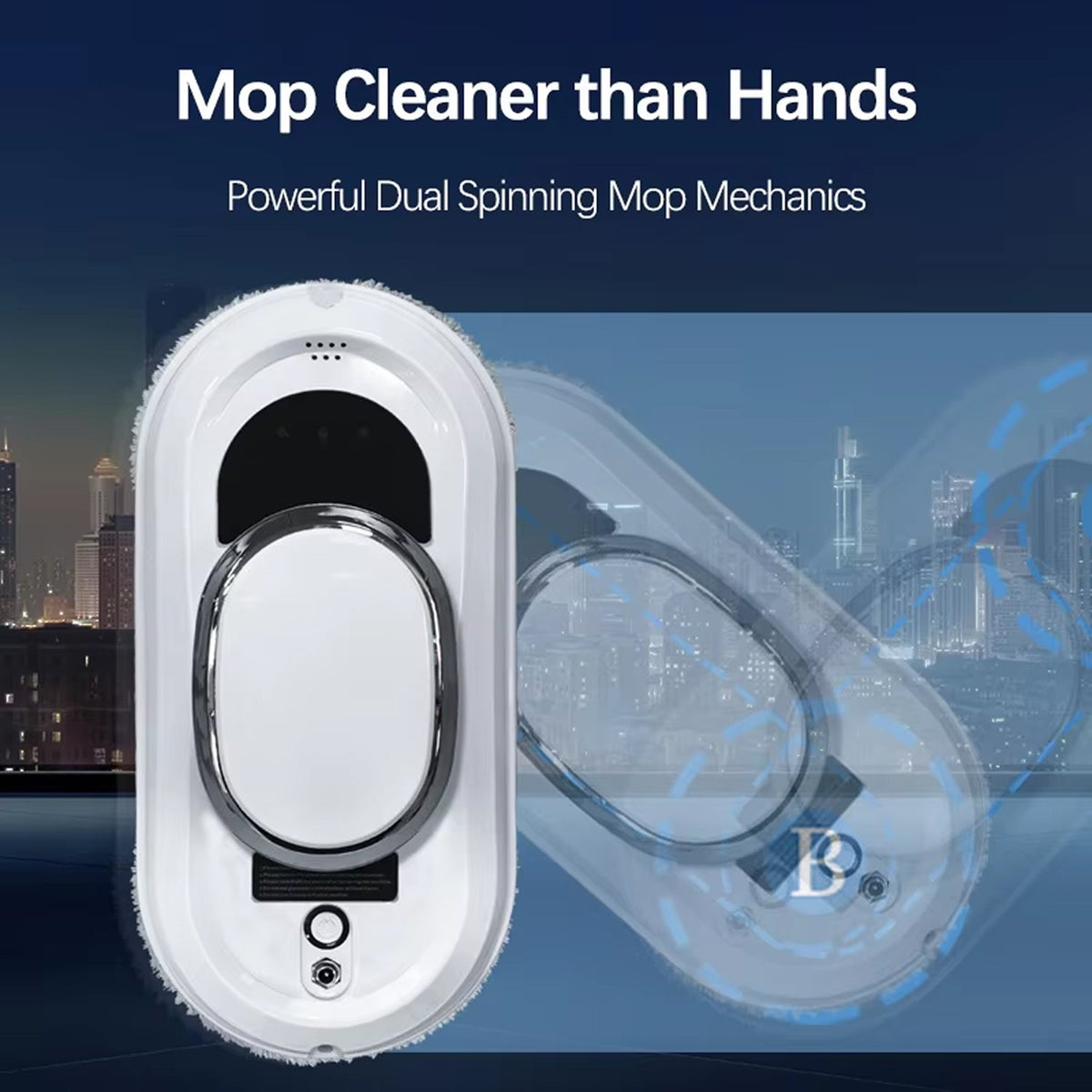 WinoBotto AI-Powered Automated Robot Window Cleaner with 5600Pa Suction