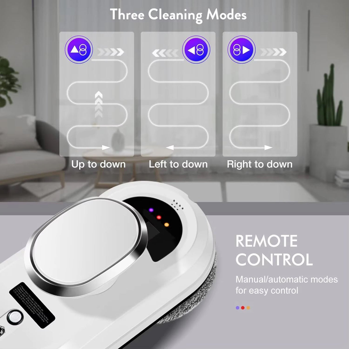 WinoBotto AI-Powered Automated Robot Window Cleaner with 5600Pa Suction