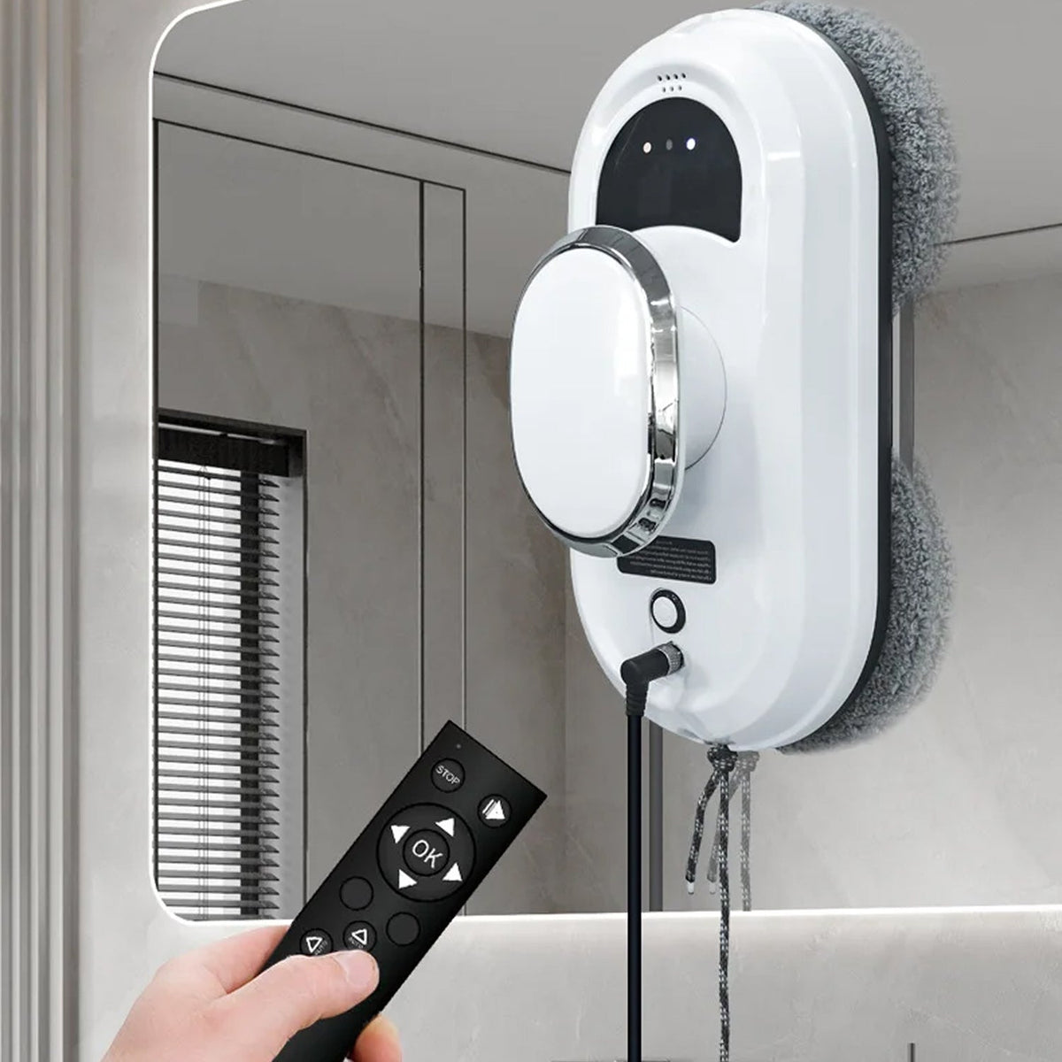 WinoBotto AI-Powered Automated Robot Window Cleaner with 5600Pa Suction