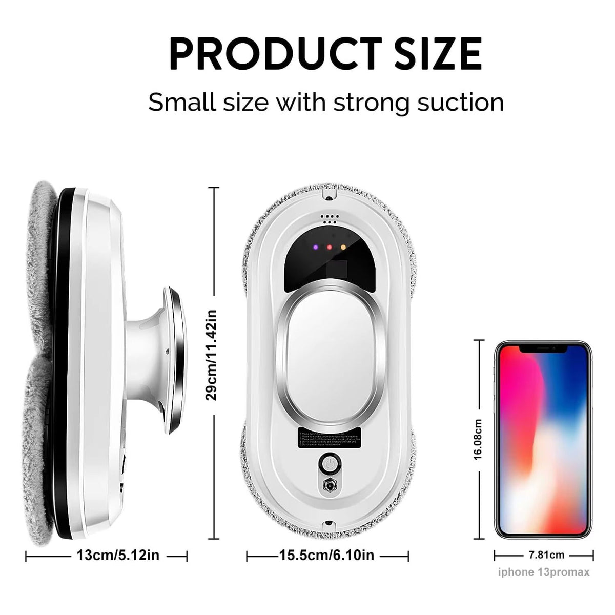 WinoBotto AI-Powered Automated Robot Window Cleaner with 5600Pa Suction