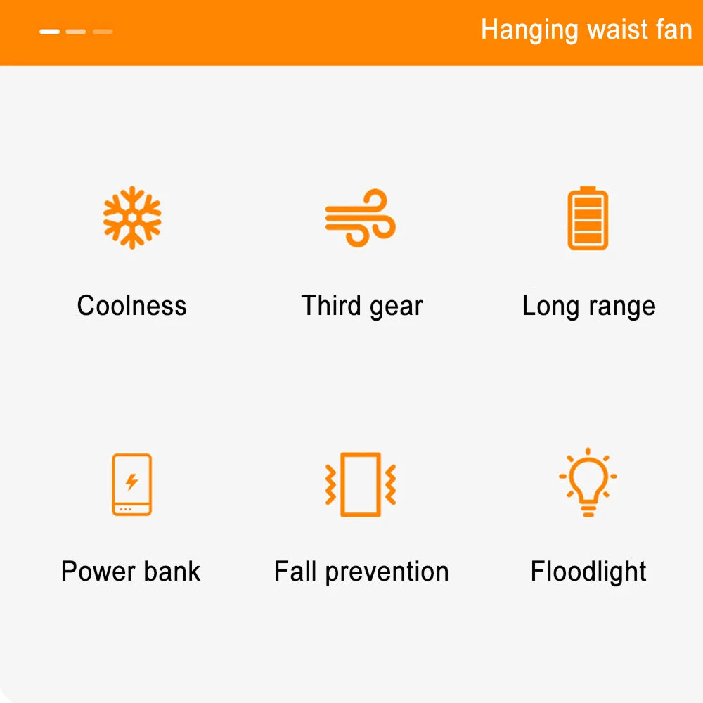 ZenBriz 3 in 1 Waist Fan