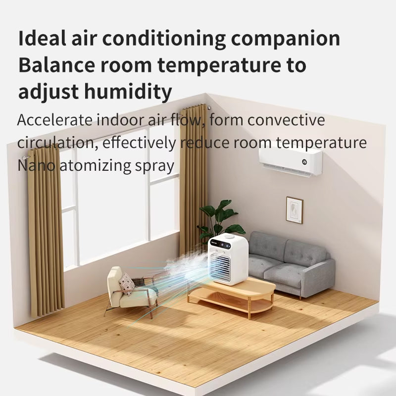 ZensAirex Portable Nano Ice Mist Air Conditioner for Home & Office