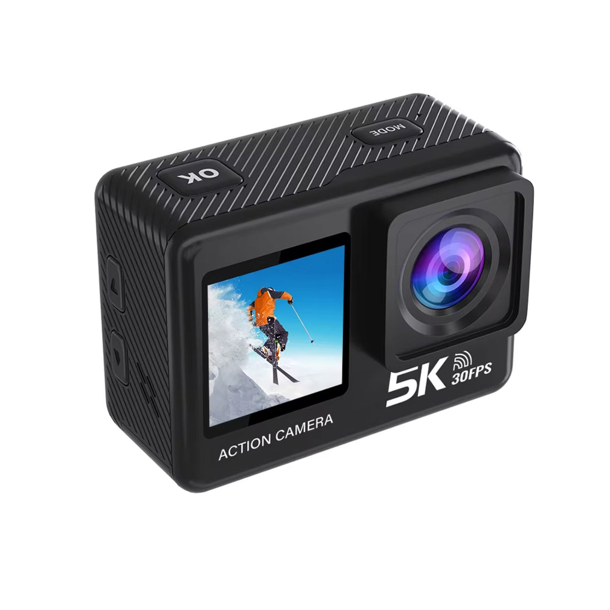 ZinoxCam 5K Action Camera with SONY Sensor and Dual Display