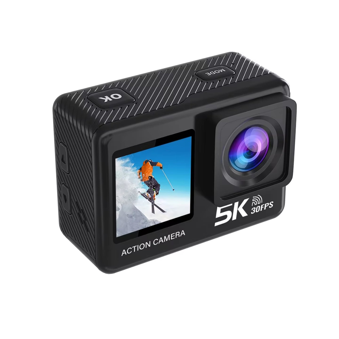 ZinoxCam 5K Action Camera with SONY Sensor and Dual Display